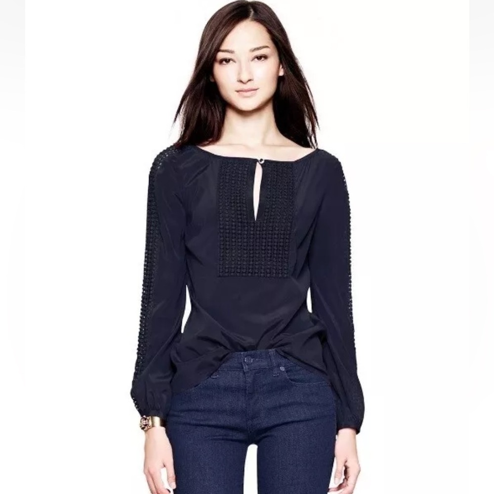 Tory Burch Silk Lillian Blouse, size 10 - Picture 1 of 13